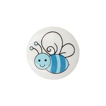 Bouton culot abeille 15mm (Bleu)