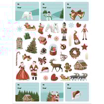 2 planches de stickers noel