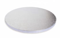 Support à gâteau épais Rond Argenté