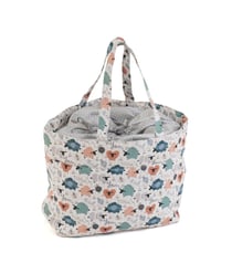 Sac de rangement à cordon "Moutons" - 18x32x34cm - Hobby Gift Ecru