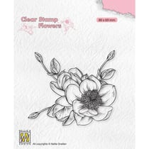 Tampon transparent fleur de magnolia NELLIE SNELLEN