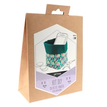 Prima Mercerie | Kit DIY couture petite panière | Vide-poche à coudre | Pas-à-pas inclus | Tissus et entoilage fournis