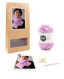 Kit Crochet Echarpe Femme Becky LILAS TU