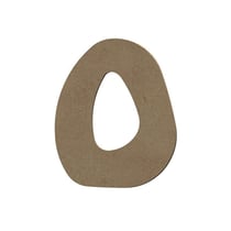 Lettre majuscule O en bois MDF à décorer - 15 cm