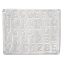 Moule: Lettres / Chiffres, 37motifs, env.2 - 3cm, taille 23,2x18,3cm