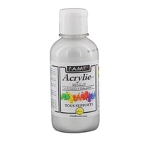 Peinture Acrylique en bouteille Argent métallisé 200ml - Amt