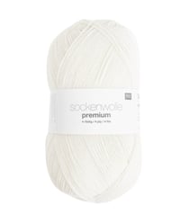 Fil à chaussette SOCKENWOLL PREMIUM 4 brins - 100gr - Rico Design 01 Blanc