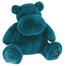 Peluche Hippo Hip Chic bleu 40 cm - Histoire d'Ours