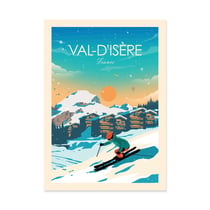 Affiche 50x70 cm - Val-d'Isere - Studio Inception