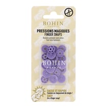 Pressions magiques - Boutons pression sans pince ø 13 mm - Mauve