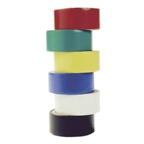 Lot de 6 rubans adhésifs électricien 3m rouge jaune bleu vert blanc noir