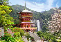 Puzzle japon : temple seiganto-ji 1000 pieces - collection paysage asie et montagne - castorland