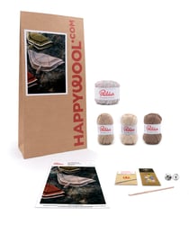 Kit Crochet sac Banane Femme Pervenche DUNE TU