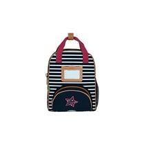 Sac à dos - Tann's - Rayures et liberty - Maternelle - 1 compartiment - Inès XS