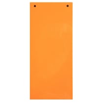 Paquet 100 fiches intercalaires horizontales unies perforées - 105x240mm - Orange - x 12 - Exacompta