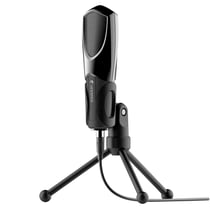 Microphone USB Condensateur Pour PC Mac Enregistrement Jeu Diffusion Noir YONIS