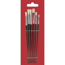 Set de brosses à tableau plate, 6 tailles