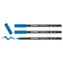 Lot de 3 feutres pinceaux porcelaine - EDDING - bleu clair - 1-4 mm
