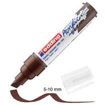 Marqueur Acrylic Edding 5000 - Pointe Large biseautée - Chocolat