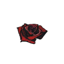 Lot de 3 écussons thermocollants jardin rose 3cm x 3,5cm