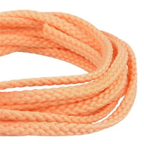 Bobine 50m Cordon damier polyester 5mm saumon