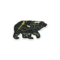 Lot de 3 écussons thermocollants lurex ours 4x8cm