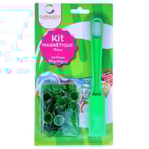 Kit baton magnetique vert + 100 pions de loto - ramasse jetons - cartaloto