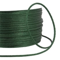 Cordon queue de rat 2mm vert bouteille au mètre