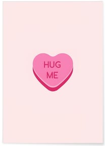 Affiche Bonbon Coeur Hug Me | A3 : 29,7x42cm