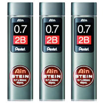Mine de rechange Pentel - AIN STEIN C277 - 0,7 mm - 2B - Lot de 3 étuis de 40 mines