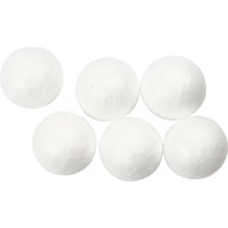 Boules en polystyrène, d 1,5 cm, blanc, 200 pièces/ 1 Pq.