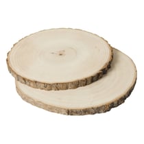 Tranches de en bois naturel 18 et 21 cm 2 pièces