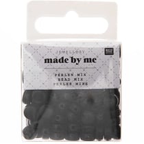 165 Perles rondes 5 x 7 mm - noir