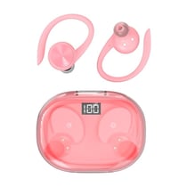 Ecouteurs Bluetooth Sans Fil Avec Affichage Numérique Et Étanchéité Rose YONIS