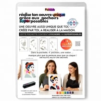 Peinture aux pochoirs Panash débutant enfants et adultes - Lana en 4 pochoirs