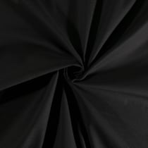 Tissu Coton Satiné extensible Noir