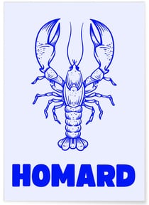 Affiche Homard | A3 : 29,7x42cm