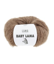 Pelote de laine BABY LAMA - Lang Yarns - Fil noble, moelleux et isolant thermique 0196 Marron