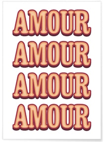 Affiche Amour | A3 : 29,7x42cm