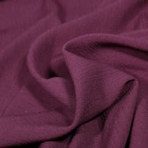 Tissu Crêpe de Viscose uni Prune