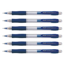 Porte-mine PILOT Supergrip H187 - Lot de 6 - 0,7 mm - Bleu