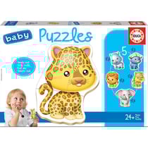 Puzzles - Animaux sauvages - Pour enfant de 2 ans - 5 modèles - Educa