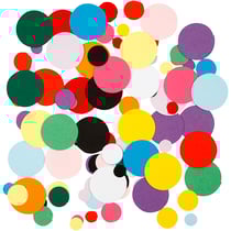 Mosaïques en Papier Cartonné, rond, d 10+15+20 mm, 180 gr/ 1 Pq.