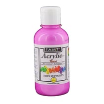 Peinture Acrylique en bouteille fushia nacré 200ml - Amt