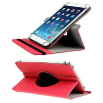 Housse de Tablette Tactile Protection Intégrale 7 Pouces Support 360° Cuir Rouge YONIS