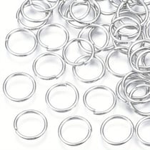 200 anneaux brises de jonction 6 mm métal argenté clair - création bijoux perles