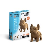 Cartonic® Sculpture-Puzzle 3D carton - Mini Chiot Bulldog