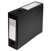 Boite de classement à pression Dos 80mm polypropylène 7/10e Opaque - A4 - Noir - x 10 - Exacompta