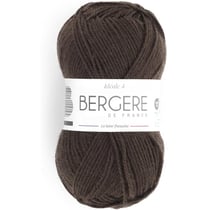 Pelote de laine - Cacao - 50% Laine 50% acrylique - Bergère de France - Idéale 4