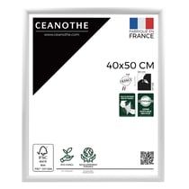 Cadre photo Essentiel exposition blanc 40x50 cm
